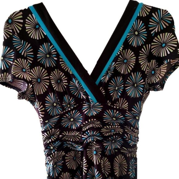 Sandra Darren Patterned Midi Dress - Picture 3 of 4